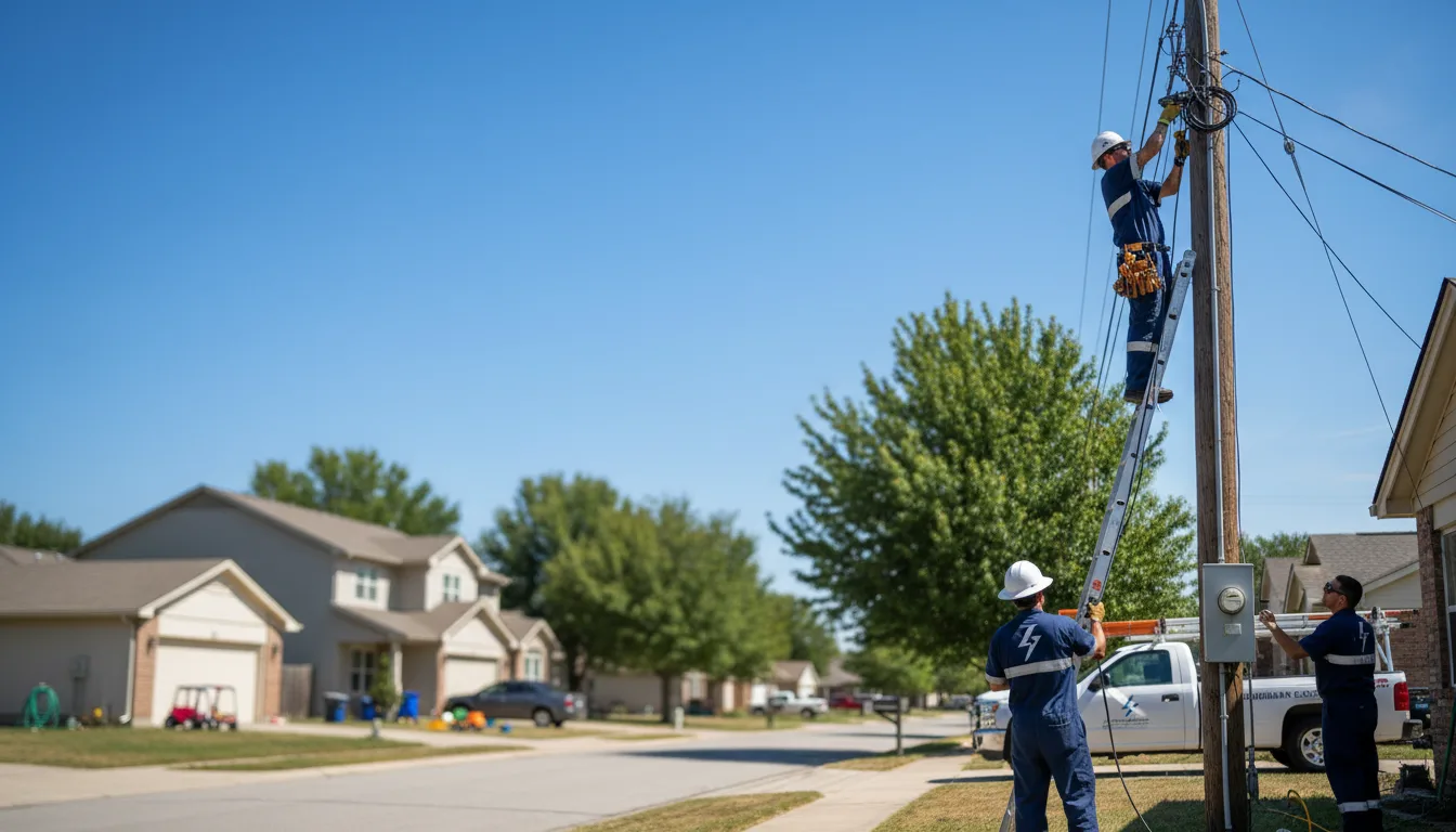 Residential electrician providing installation services in Bairoil, WY